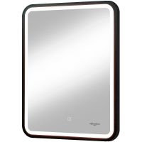 Товар: Зеркало Reflection Happy 600х800 RF4919HP с подсветкой Черное с сенсорным выключателем и диммером - фото 3 Зеркало Reflection Happy 600х800 RF4919HP с подсветкой Черное с сенсорным выключателем и диммером — фото 3, Зеркала в ванную комнату