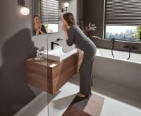 Смеситель для раковины Hansgrohe Vivenis 75020670 Черный матовый — фото 3, Смесители для раковины