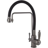 Смеситель для кухни Viko V-5617 Графит Черный — фото 1, Смесители для кухни