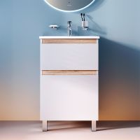 Товар: Тумба под раковину AM.PM X-Joy 55 M85AFSX0552WG Белый глянец - фото 8 Тумба под раковину AM.PM X-Joy 55 M85AFSX0552WG Белый глянец — фото 8, Мебель для ванной