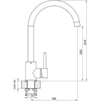 Смеситель для кухни Polygran Альтаир 848993 Песочный — фото 3, Смесители для кухни