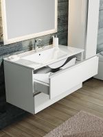 Тумба с раковиной SanVit Авеню-2 120 kavenu2120 с фактурой под дерево подвесная Карпатская ель — фото 4, Тумбы с раковиной