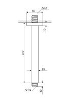 Кронштейн для верхнего душа Excellent AREX.3122CR Хром — фото 4, Душевое оборудование. Душевая программа