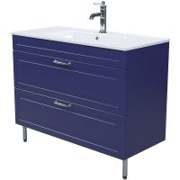 Товар: Тумба с раковиной Iddis Oxford 100 OXF10N1i95K Синяя - фото 2 Тумба с раковиной Iddis Oxford 100 OXF10N1i95K Синяя — фото 2, Тумбы с раковиной