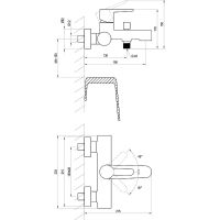 Смеситель для ванны Ravak Puri PU 022.21/150 X070192 Черный матовый — фото 4, Смеситель для ванны