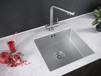 Кухонная мойка Paulmark Vista 44 PM304444-BS Брашированная сталь — фото 3, Кухонные мойки