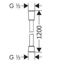 Душевой шланг Excellent Round Silver AREX.SHS.R120SL Хром — фото 2, Душевое оборудование. Душевая программа