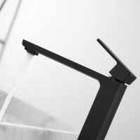 Товар: Смеситель для раковины Vincea Next VBF-1N2MB Черный матовый - фото 2 Смеситель для раковины Vincea Next VBF-1N2MB Черный матовый — фото 2, Смесители для раковины