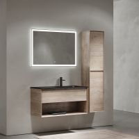 Тумба под раковину Sancos Marmi 1.0 100 R MR1.0100REG подвесная Дуб галифакс натуральный — фото 12, Мебель для ванной