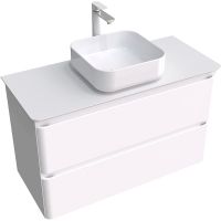 Товар: Тумба под раковину Aquanet Эмбер 105 330469 подвесная Белая матовая - фото 2 Тумба под раковину Aquanet Эмбер 105 330469 подвесная Белая матовая — фото 2, Мебель для ванной