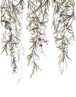 Панно Marburg Crush Motion 63452 Винил на флизелине (2,1*2,7) Белый/Разноцветный, Листья/Цветы — фото 2, Обои для стен