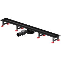 Душевой лоток AM.PM MasterFlow 90 W01SC-U11-090-04BM с Черной матовой решеткой / под плитку Tile — фото 1, Душевые лотки