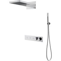 Душевая система Boheme Fusion 131-CR с термостатом Хром — фото 1, Душевое оборудование. Душевая программа