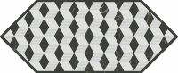 Керамический декор Kerama Marazzi Келуш 4 черно-белый HGD/A483/35006 14х34 см — фото 1, Керамическая плитка
