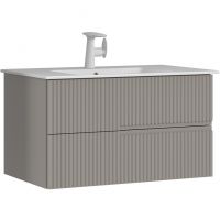 Тумба с раковиной Orka Moonlight 90 5001502 подвесная Бежевая матовая — фото 1, Тумбы с раковиной