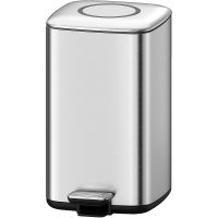 Ведро для мусора WeltWasser WW ME Wally MT 12L 10000006133 Хром матовый — фото 1, Мусорные ведра