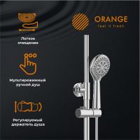 Душевая система Orange T02S3-911cr Хром — фото 8, Душевое оборудование. Душевая программа