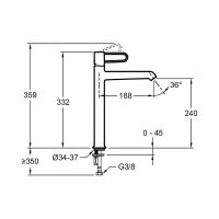 Товар: Смеситель для раковины Jacob Delafon Odeon Rive Gauche E21031-CP-CP Хром - фото 2 Смеситель для раковины Jacob Delafon Odeon Rive Gauche E21031-CP-CP Хром — фото 2, Смесители для раковины