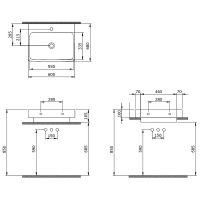Товар: Раковина Berges Strati 60 182006 Белая глянцевая - фото 4 Раковина Berges Strati 60 182006 Белая глянцевая — фото 4, Раковины встраиваемые сверху