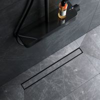 Душевой лоток AM.PM MasterFlow 70 W01SC-U11-070-04BM с Черной матовой решеткой / под плитку Tile — фото 17, Душевые лотки