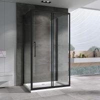 Товар: Душевой уголок Abber Schwarzer Diamant 150x60 AG30150BH-S60B-S60B профиль Черный стекло прозрачное - фото 1 Душевой уголок Abber Schwarzer Diamant 150x60 AG30150BH-S60B-S60B профиль Черный стекло прозрачное — фото 1, Прямоугольные душевые уголки