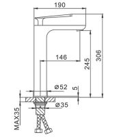 Смеситель для раковины Frap F1052-56 Белый Хром — фото 9, Смесители для раковины