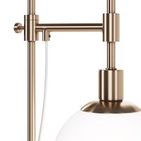 Настольная лампа Maytoni Modern Erich MOD221-TL-01-G Белая Латунь — фото 3, Настольные лампы