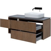 Тумба под раковину Allen Brau Infinity 120 R 1.21007.NO подвесная Дуб — фото 5, Мебель для ванной