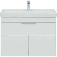 Тумба под раковину Aquanet Ирис new 80 подвесная Белая глянцевая арт-310150 — фото 2, Тумбы под раковину