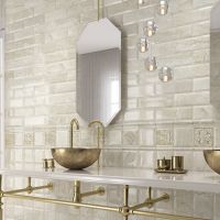 Керамический декор Monopole Ceramica Petra Armonia Gold A 15х15 см — фото 2, Керамическая плитка