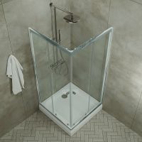 Товар: Душевой уголок Triton Вента-Хром 80х80 Щ0000049620 профиль Хром стекло прозрачное - фото 8 Душевой уголок Triton Вента-Хром 80х80 Щ0000049620 профиль Хром стекло прозрачное — фото 8, Душевые уголки