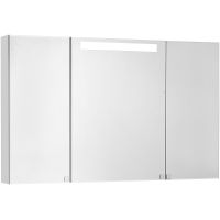 Зеркальный шкаф Aquaton Мадрид 120 1A113402MA010 с подсветкой Белый — фото 1, Зеркальные шкафы в ванную