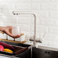 Товар: Смеситель для кухни Frap H52 F4352-24 Молочный - фото 5 Смеситель для кухни Frap H52 F4352-24 Молочный — фото 5, Смесители для кухни