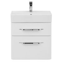 Тумба под раковину Aquanet Виченца 60 Белая 196252 — фото 1, Тумбы под раковину