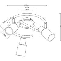 Потолочный светильник Artelamp Cavalletta A4510PL-3SS Белый Сталь — фото 4, Светильники