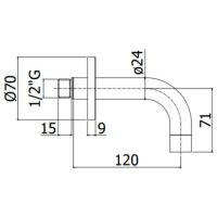 Товар: Излив для смесителя Paffoni ZBOC140CR Хром - фото 2 Излив для смесителя Paffoni ZBOC140CR Хром — фото 2, Изливы