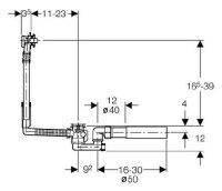 Товар: Слив-перелив Geberit Uniflex 150.520.21.1 полуавтомат Хром - фото 2 Слив-перелив Geberit Uniflex 150.520.21.1 полуавтомат Хром — фото 2, Сливы-переливы