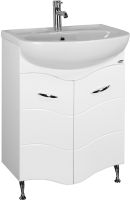 Тумба под раковину Onika Лайн 60 Белая — фото 1, Мебель для ванной