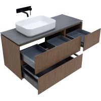 Тумба под раковину Allen Brau Infinity 120 L 1.21005.NO подвесная Дуб — фото 7, Мебель для ванной