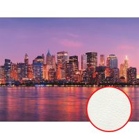 Фреска Ortograf Небоскребы 30074 Фактура флок FLK Флизелин (3,6*2,7) Сиреневый, Город — фото 1, Фрески