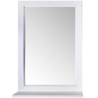 Зеркало ASB-Woodline Гранда 60 11483 Белое с патиной Серебро — фото 2, Мебель для ванной