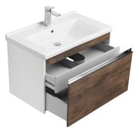 Товар: Тумба под раковину Aquaton Капри 80 1A230201KPDB0 подвесная Таксония темная - фото 2 Тумба под раковину Aquaton Капри 80 1A230201KPDB0 подвесная Таксония темная — фото 2, Мебель для ванной