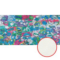 Фреска детская Ortograf Детские 34076 Фактура флок FLK Флизелин (5,4*2,7) Разноцветный, Надписи — фото 1, Фрески