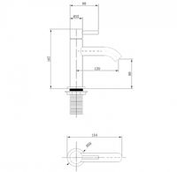Смеситель для раковины Abber Wasser Kreis AF8110RG Розовое золото — фото 3, Смесители для раковины