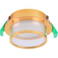 Встраиваемый светильник Crystal Lux CLT 061C1 GO Прозрачный Золото — фото 1, Точечные светильники