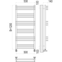 Товар: Водяной полотенцесушитель Terminus Кельн П18 500х1200 4630080268371 Хром, нижнее подключение, G 1/2" ВР, с комплектом вентилей - фото 4 Водяной полотенцесушитель Terminus Кельн П18 500х1200 4630080268371 Хром, нижнее подключение, G 1/2" ВР, с комплектом вентилей — фото 4, Водяные полотенцесушители