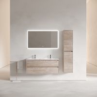 Тумба под раковину Sancos Libra 120 LB120-2EG подвесная Дуб галифакс натуральный — фото 7, Мебель для ванной