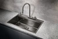 Товар: Кухонная мойка Milacio Denia 75 MC.77429 Вороненая сталь - фото 4 Кухонная мойка Milacio Denia 75 MC.77429 Вороненая сталь — фото 4, Кухонные мойки