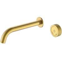 Смеситель для раковины Boheme Tech 158/2-MG Золото матовое — фото 1, Смесители