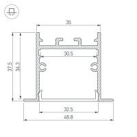 Товар: Профиль алюминиевый Arlight Linia 039389 встраиваемый Черный - фото 4 Профиль алюминиевый Arlight Linia 039389 встраиваемый Черный — фото 4, Профили для светодиодных лент